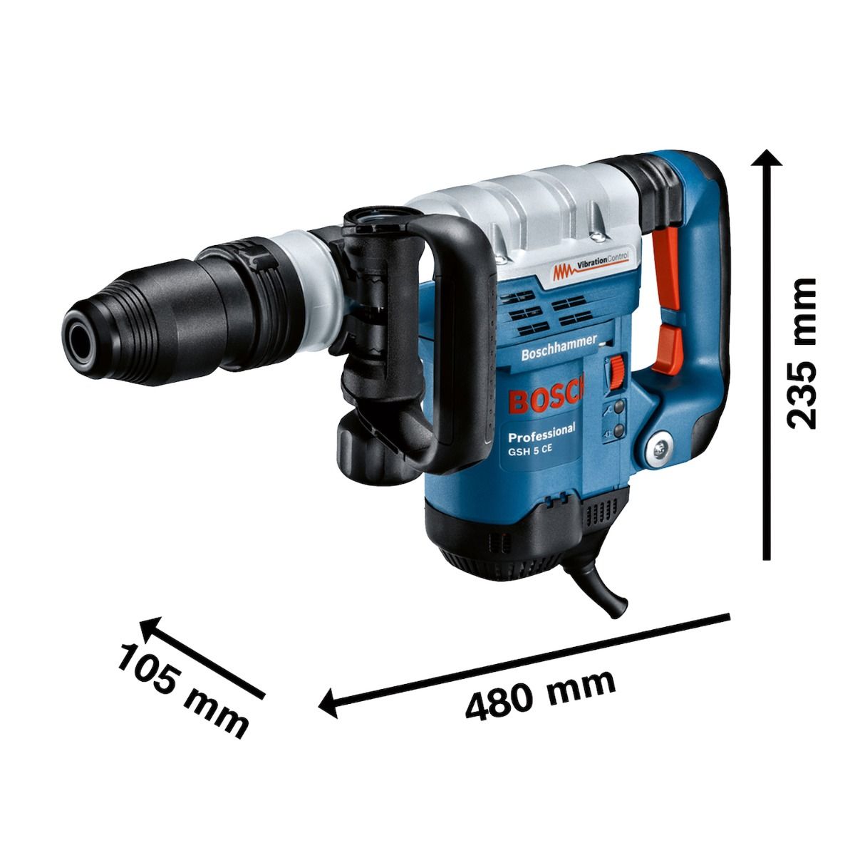 Martillo demoledor sds Max 1150W VV 11321 Bosch 7