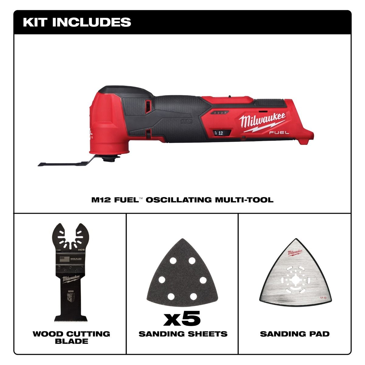 Multiherramienta oscilante M12 FUEL™ 2526-20 Milwaukee 4