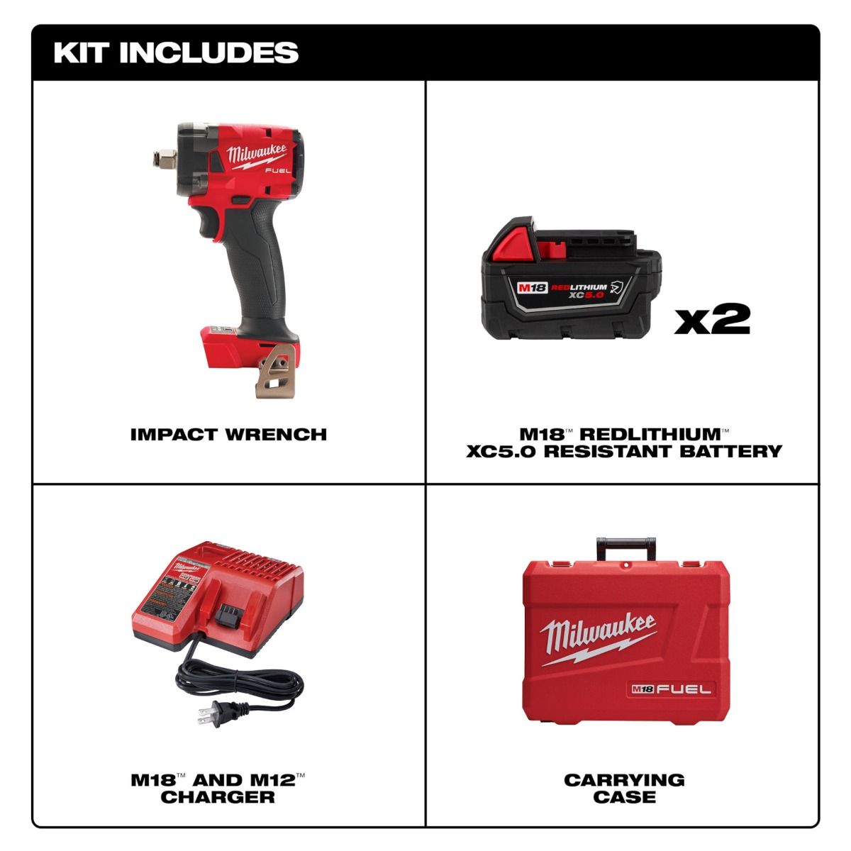 Llave de Impacto M18 FUEL™ 1/2" 2855-22 Milwaukee 4
