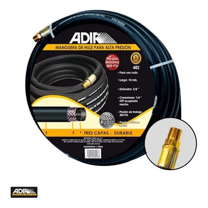 Manguera de alta presión macho 3/8 Pulg 10m AD-482 Adir 2