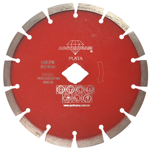 Disco de diamante segmentado Cantera 1520 Austromex