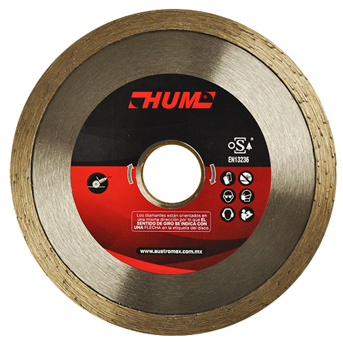 Disco de diamante rin continuo HUM 4-1/2 Pulg 2556 Austromex