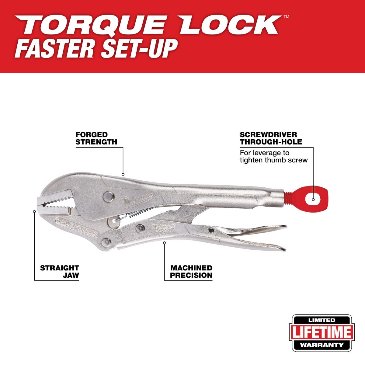 Pinza de presión Recta 10” 48-22-3510 Milwaukee 2