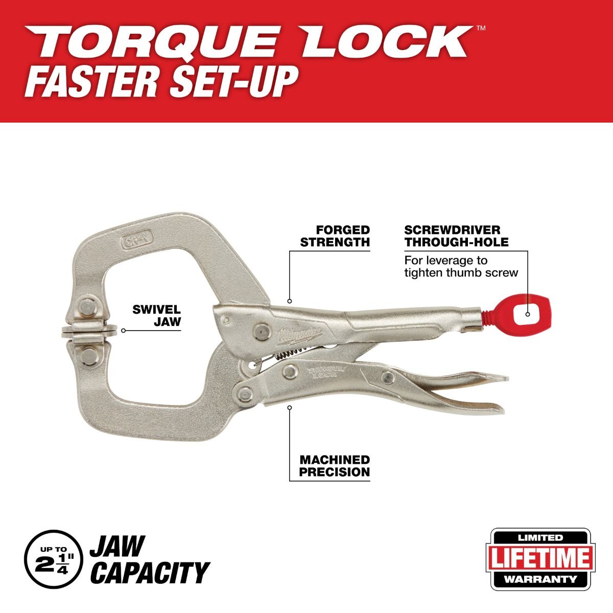 Pinza de presión Tipo C 6” 48-22-3522 Milwaukee 2