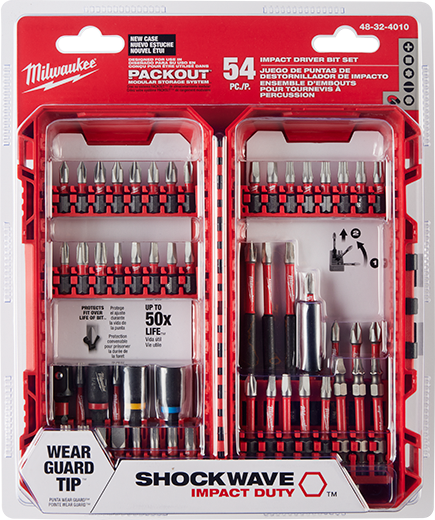 Juego de puntas para taladro y casquillo Shockwave™ de 54 pzs 48-32-4010 Milwaukee 2