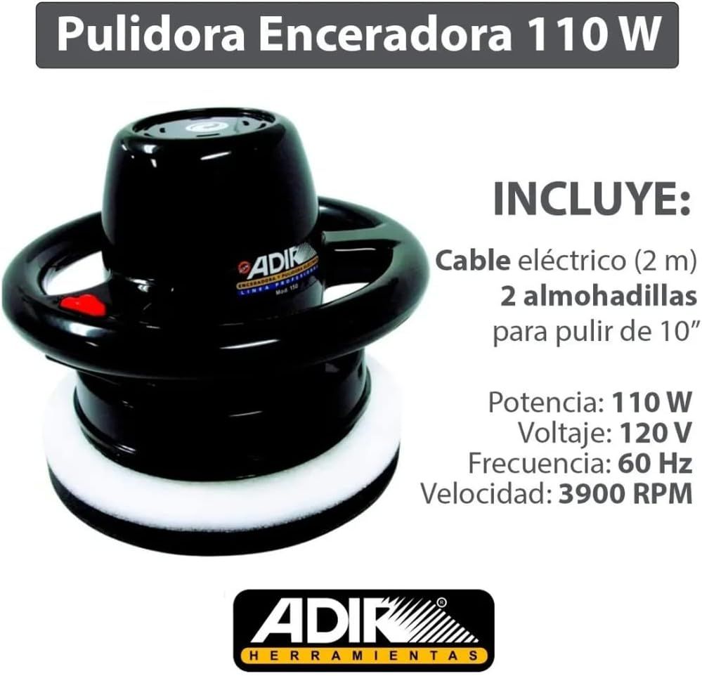 Enceradora y pulidora eléctrica 10 Pulg AD-150 Adir 4