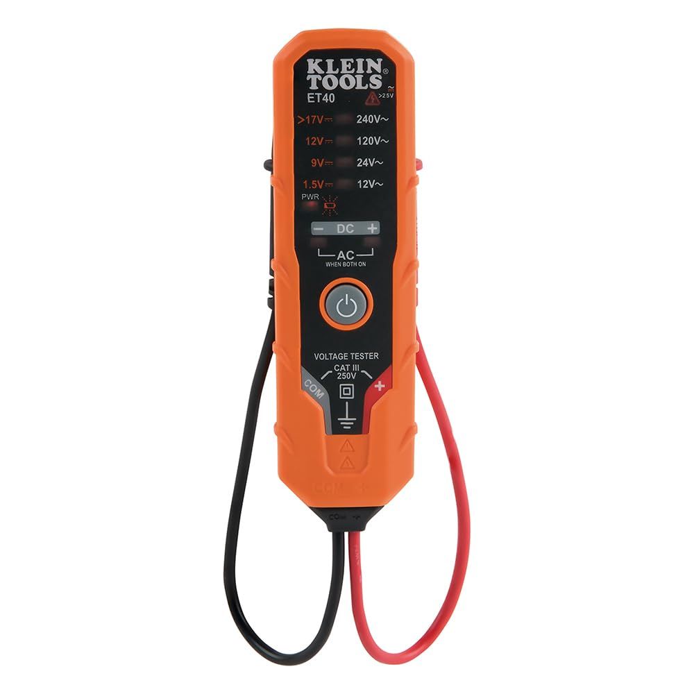Multímetro digital de gancho de rango automático de 400 A CA con medidor de temperatura CL220VP Klein Tools 4
