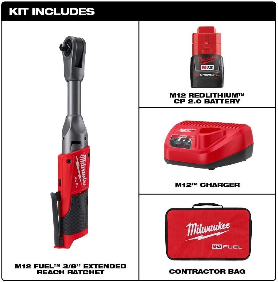 Matraca 3/8 Pulg 12V 2560-21 Milwaukee 3
