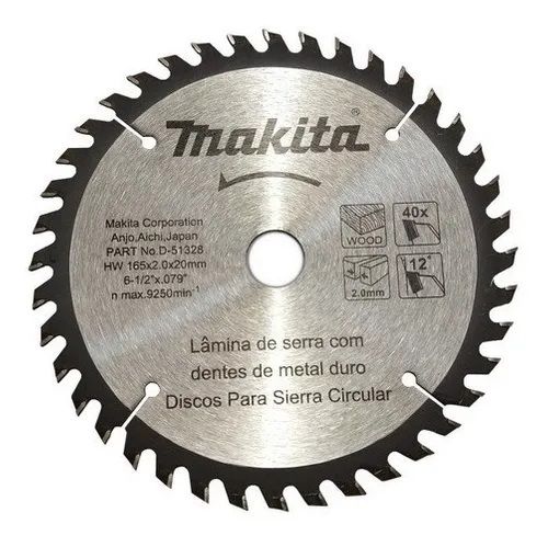 Disco de sierra para madera 6-1/2" D51328 Makita 3