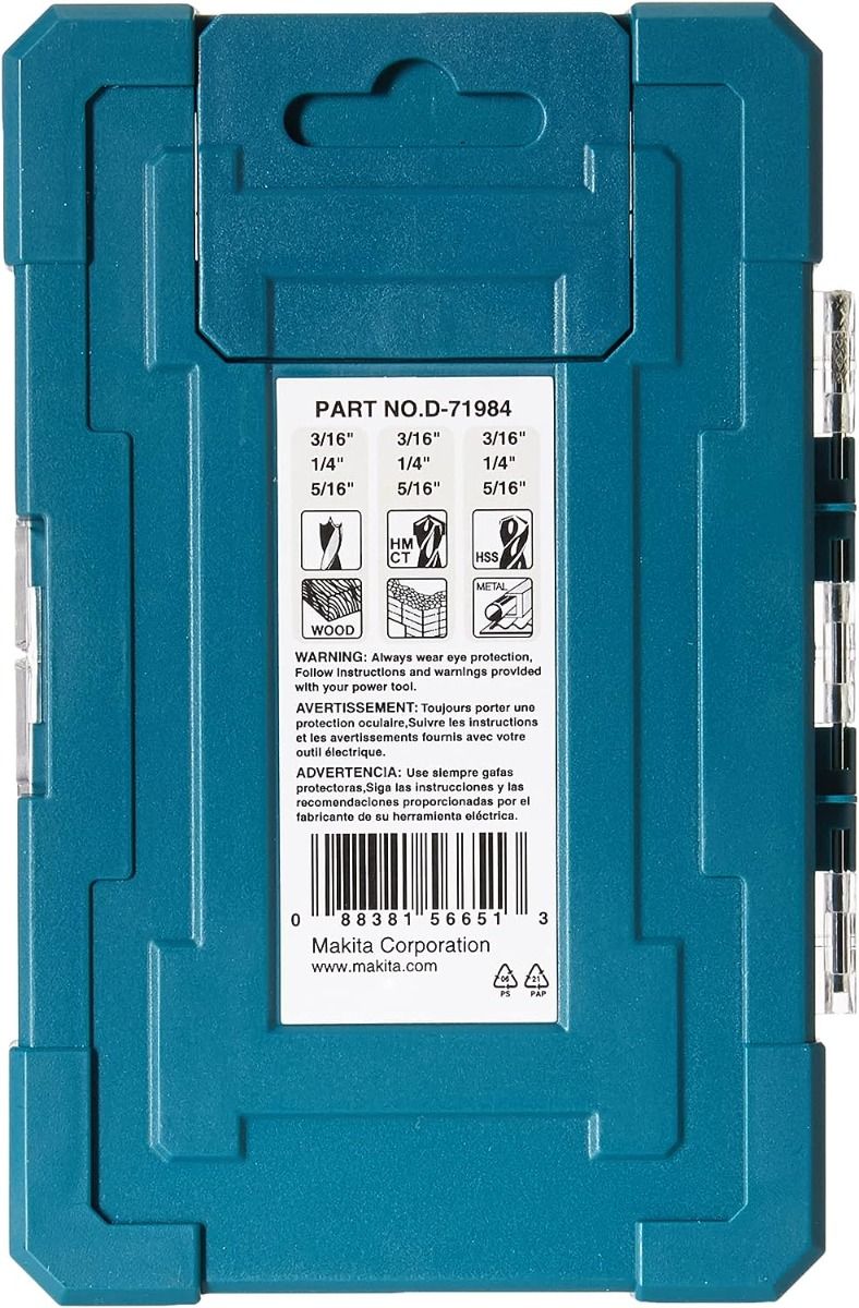 Juego de brocas 9 Pz D71984 Makita 3