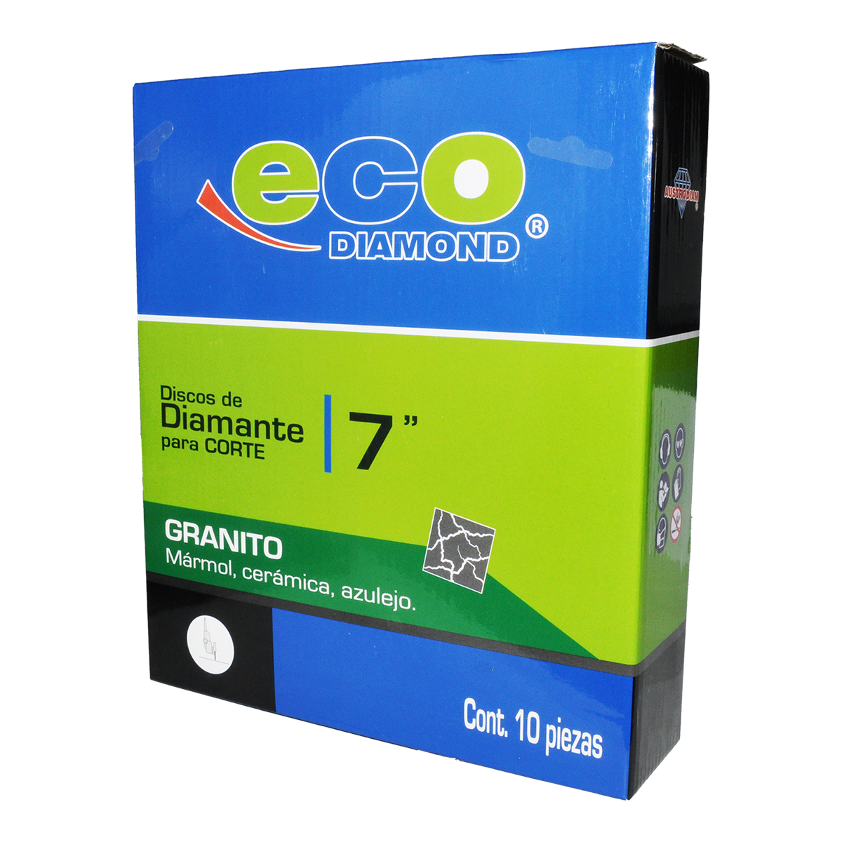 Disco Turbo Delgado de Diamante Granito 7” 844 Austromex 3