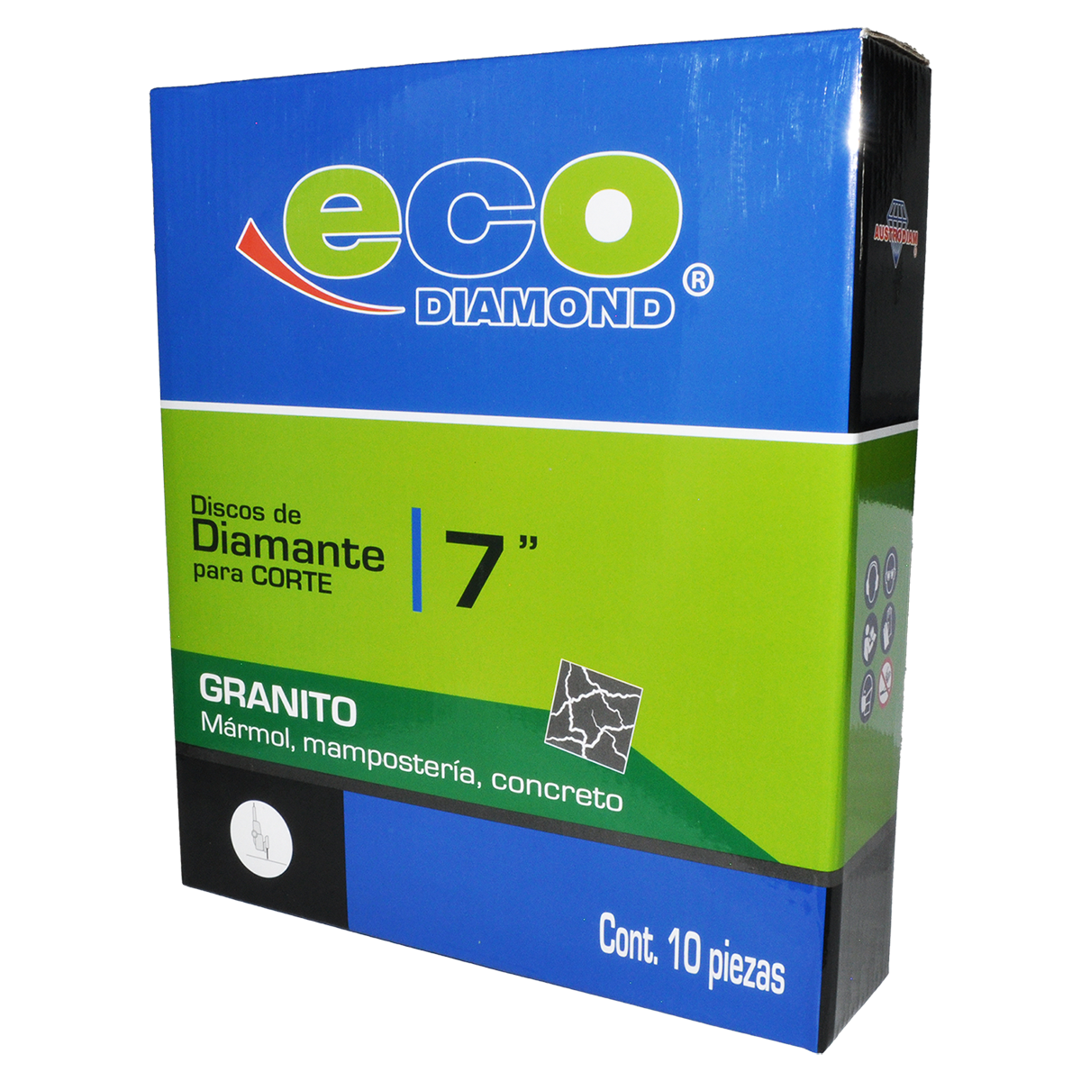 Disco de Diamante Turbo Granito 7” 864 Austromex 3