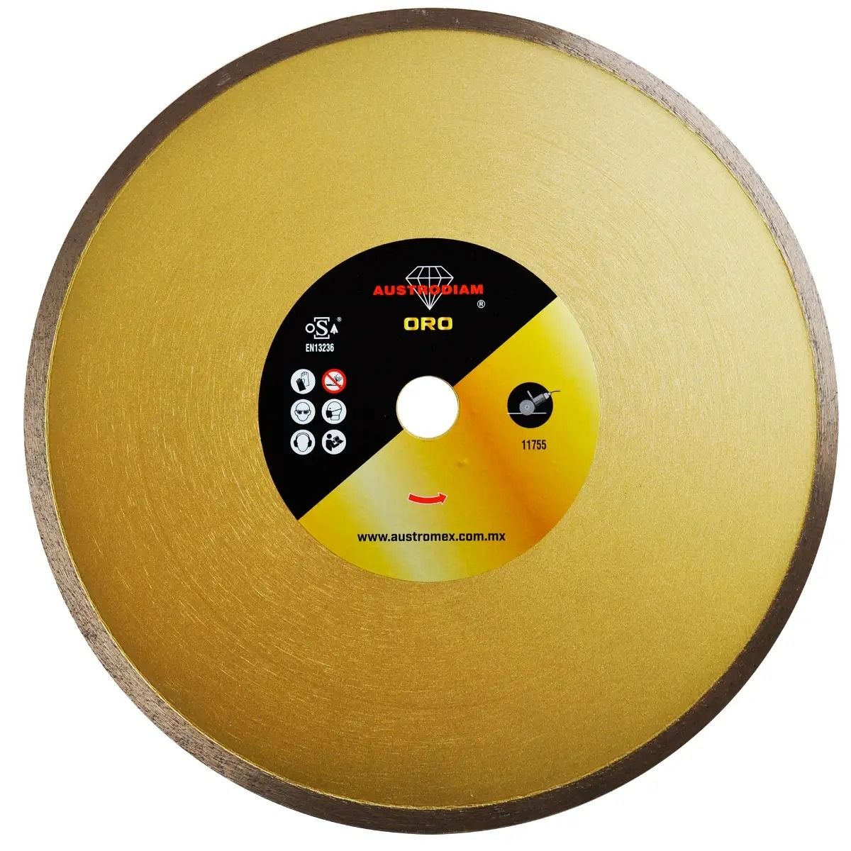 Disco de Diamante Para Corte En Húmedo Vidrio 14” 865 Austromex