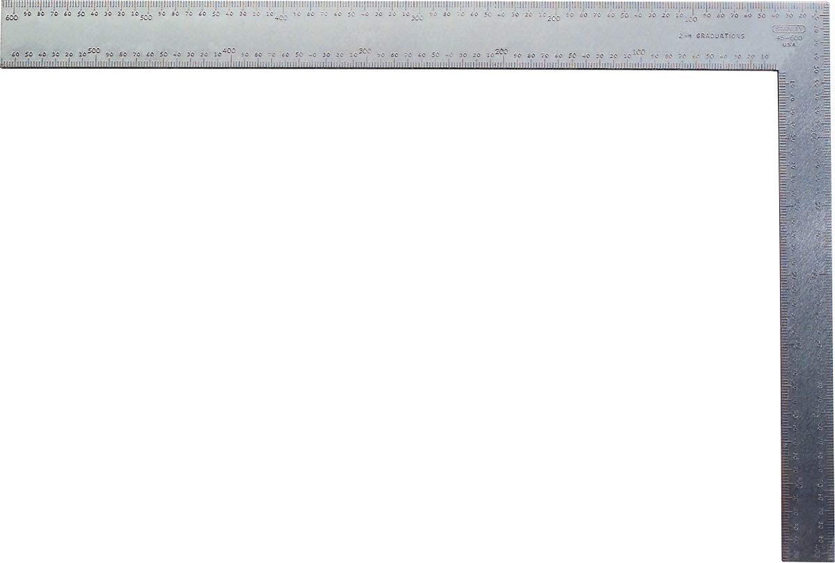 Escuadra métrica e inglesa de carpintero 406X38 mm 45-600 Stanley 4