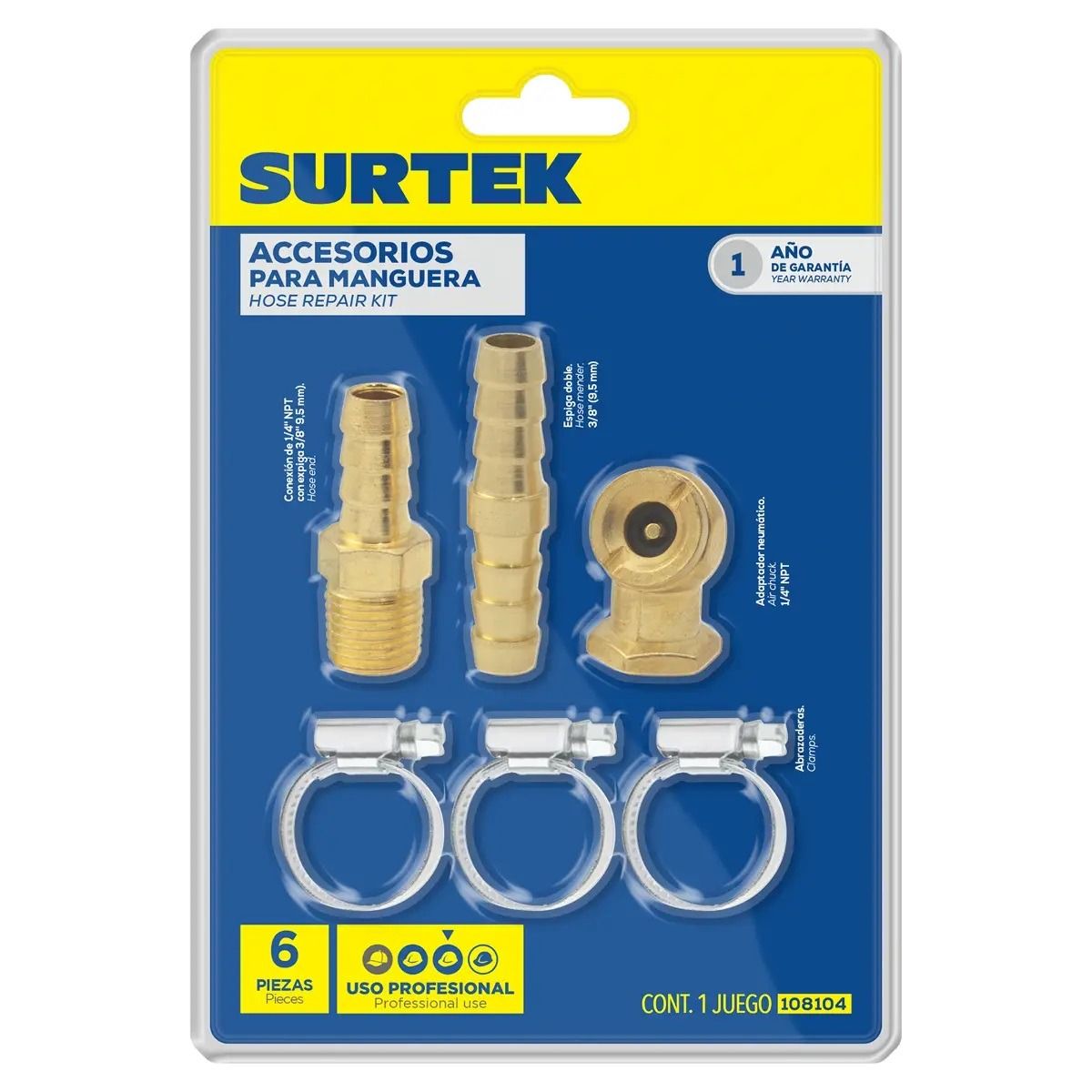 Accesorios Para Manguera 6 Pzs 108104 Surtek 2