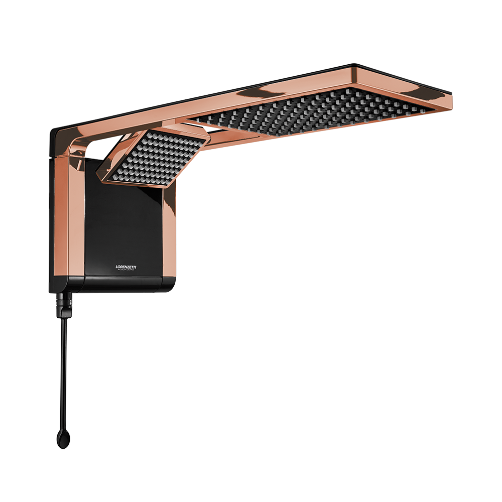 Regadera Eléctrica 220V Acqua Duo Ultra Rose Gold Lorenzetti