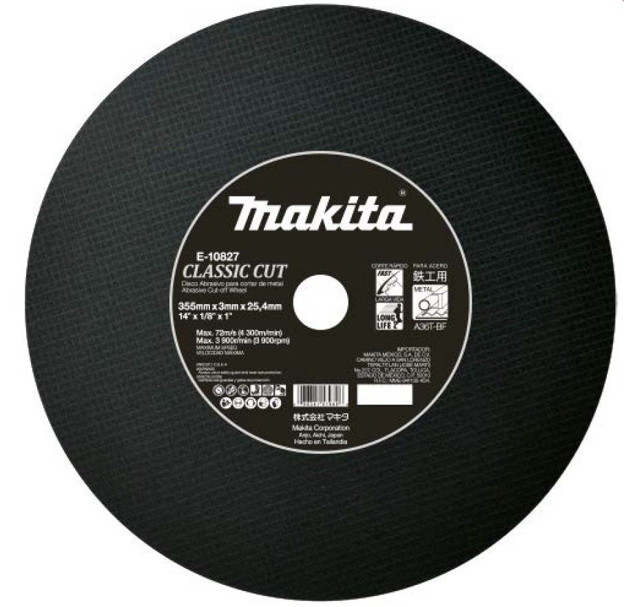 Disco de corte 14 Pulg E10827 Makita