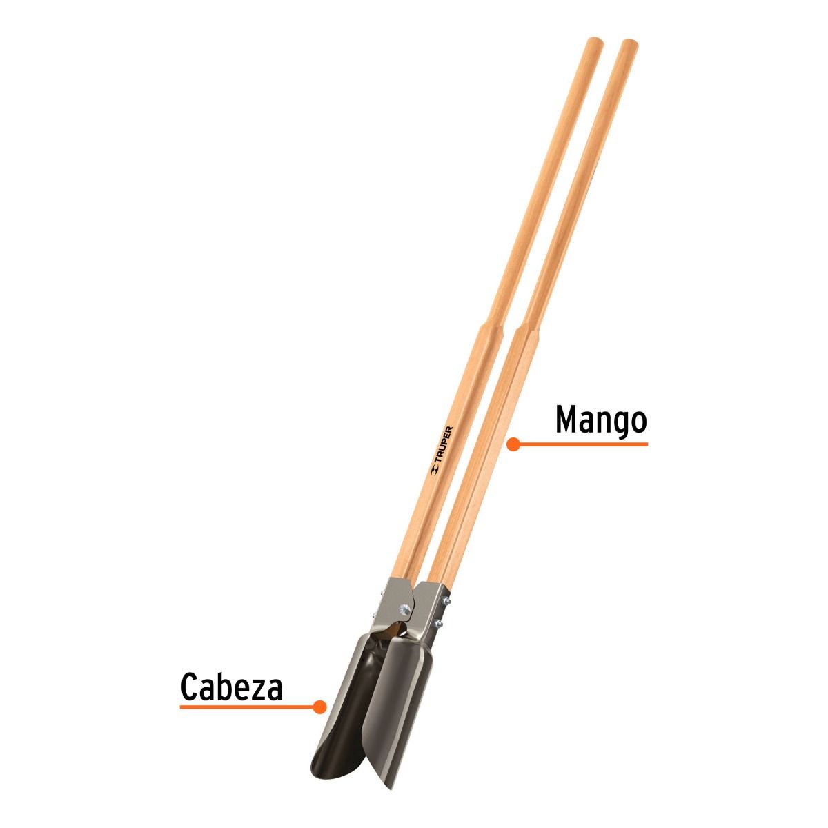Cava Hoyos Mango De Madera 45" 11973 CA-36 Truper 2