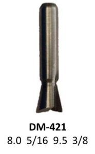 Broca para router corte cola de pato 5/16 Pulg 421 Micro