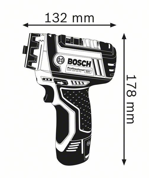 Taladro / Atornillador ¼" Y 3/8" 12V 0 - 1,300 rpm Heavy Duty GSR 12V-15 FC 19F6.0 Bosch 3
