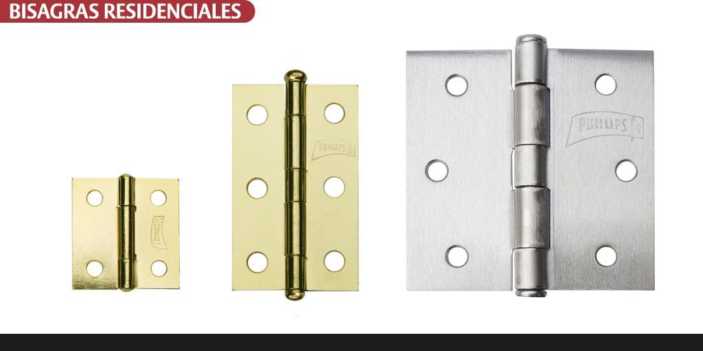 Bisagra 1-5/8 PulgX2 Pulg 120EL Latón Phillips