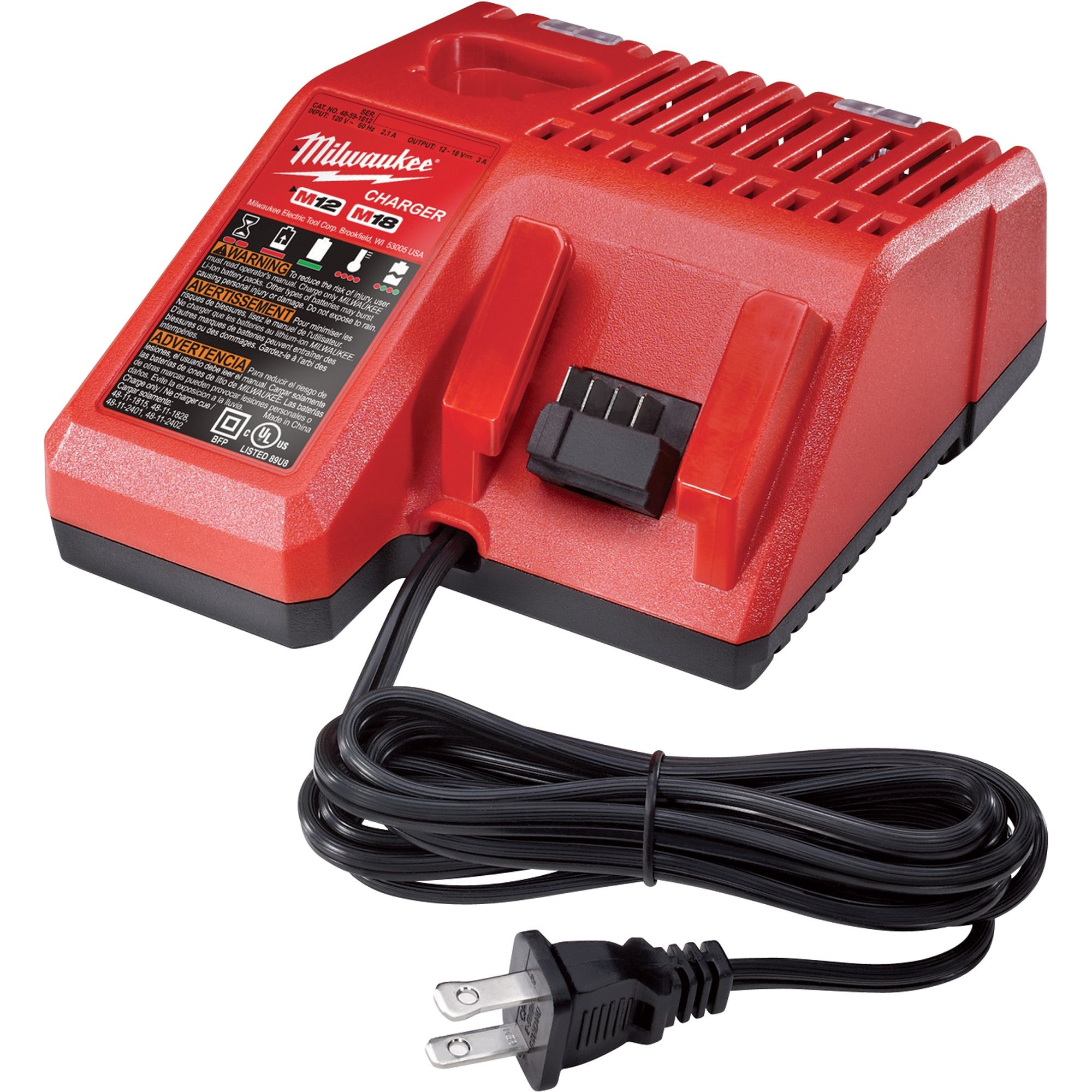 Cargador de batería M18™ y M12™ 48-59-1812 Milwaukee 2