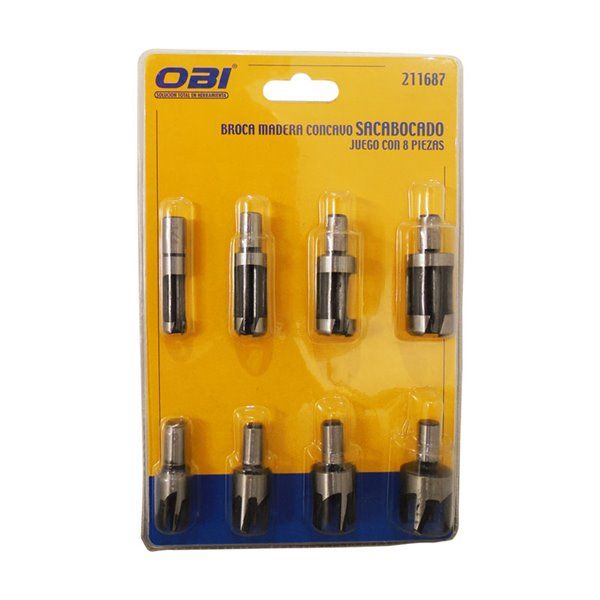 Juego de brocas clavacote 8 Pz 211687 OBI 2