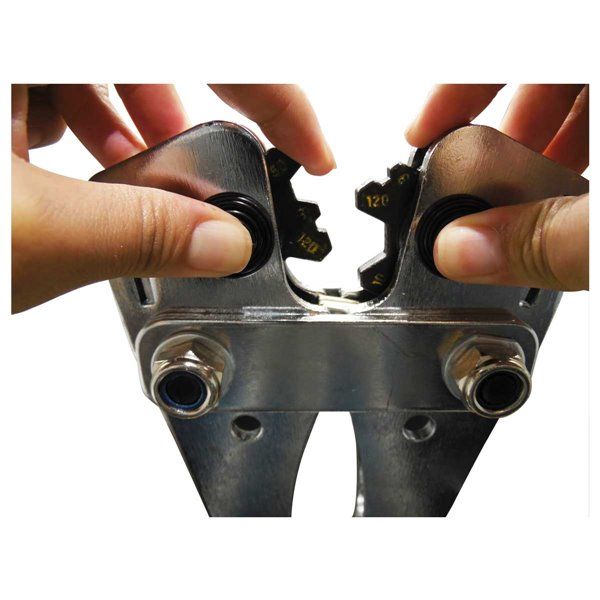 Pinza ponchadora hexagonal crimpadora manual 6-120 mm2 274714 OBI 3