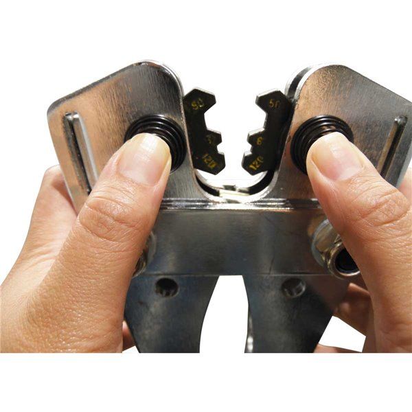 Pinza ponchadora hexagonal crimpadora manual 6-120 mm2 274714 OBI 2