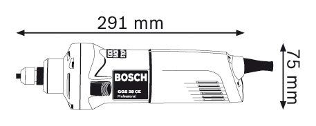 Rectificadora 650W 10,000 – 28,000 rpm Heavy Duty GGS 28 CE 1220.1 Bosch 2