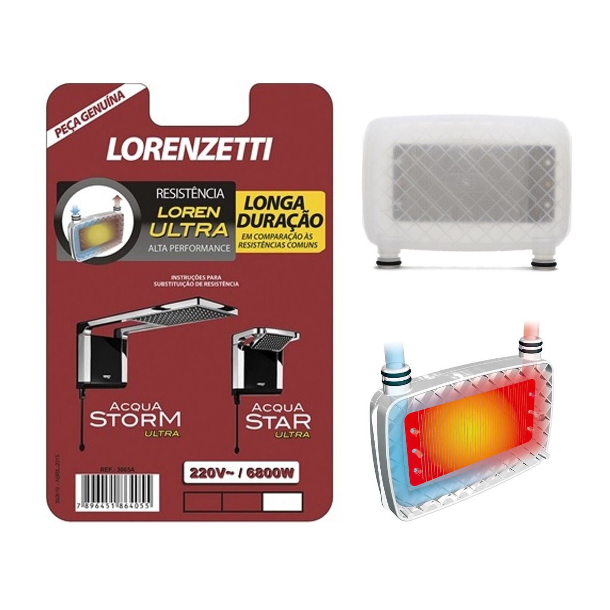 Resistencia Acqua Ultra 220V Lorenzetti. 2