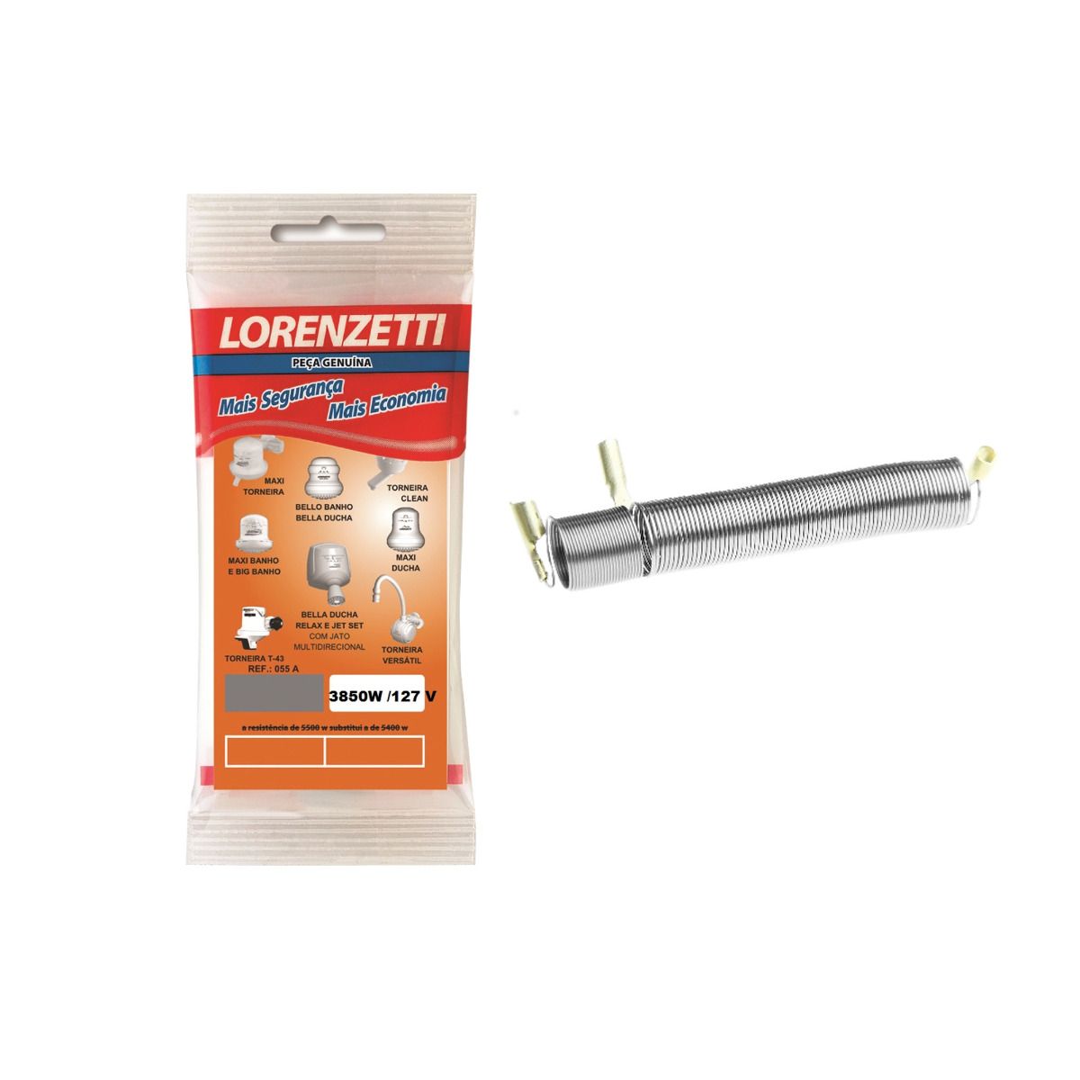 Resistencia para regadera eléctrica Maxi Ducha 127V Lorenzetti 2