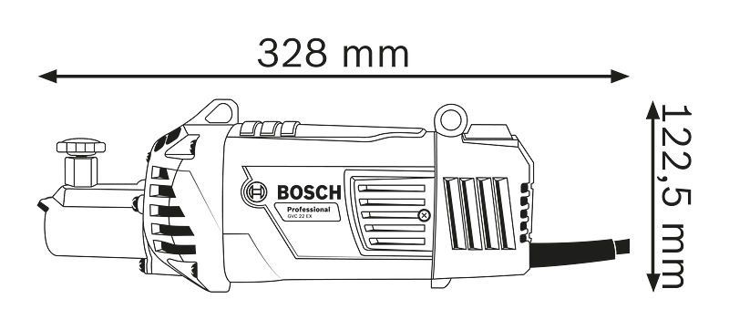 Vibrador De Concreto 2200W Heavy Duty GVC 22 EX 1283.1 Bosch 2