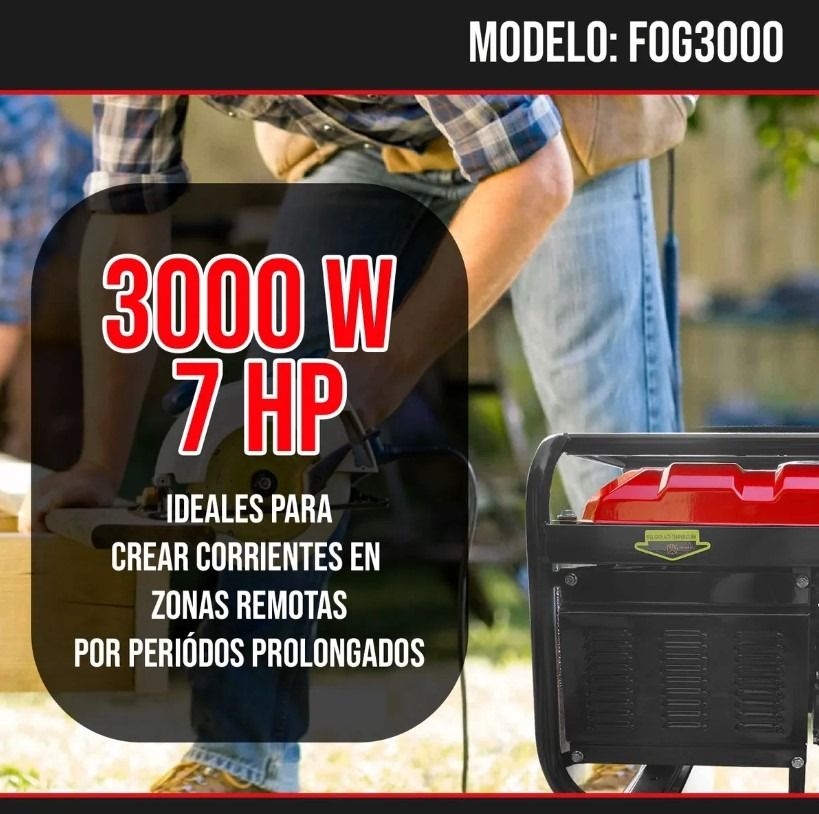 Generador a Gasolina FOG3000 Foreman 3