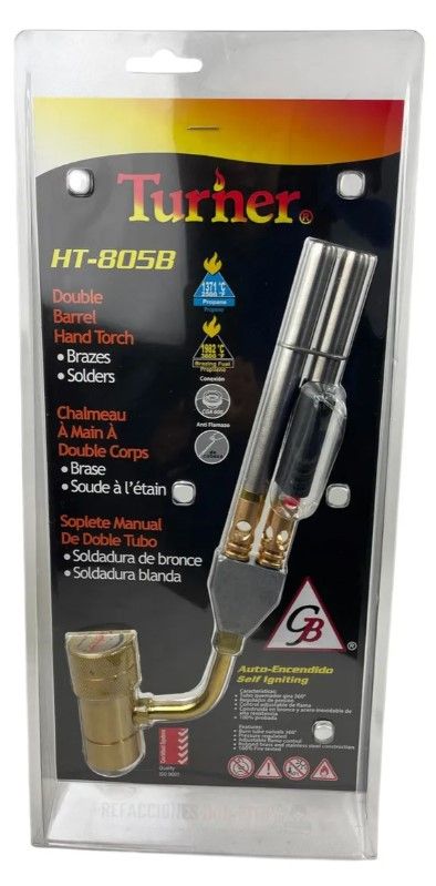 Boquilla/soplete Doble Quemador Con Autoencendido HT-805B Turner 4