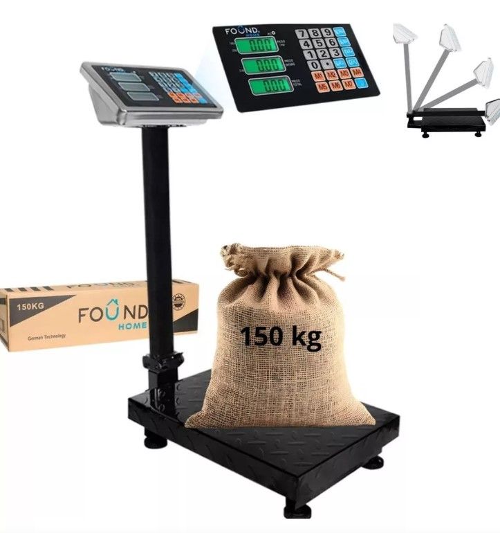 Báscula de Plataforma Plegable 150 Kg BC-150 Found Home 7