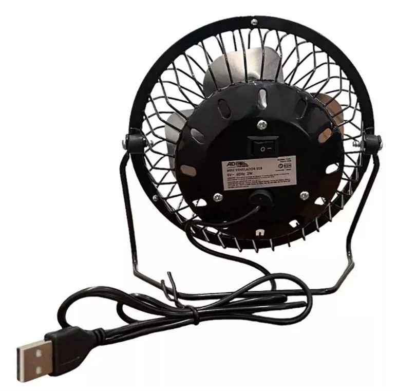Ventilador de Escritorio 4” Mini Ventilador USB 4" 12391 ADIR 2