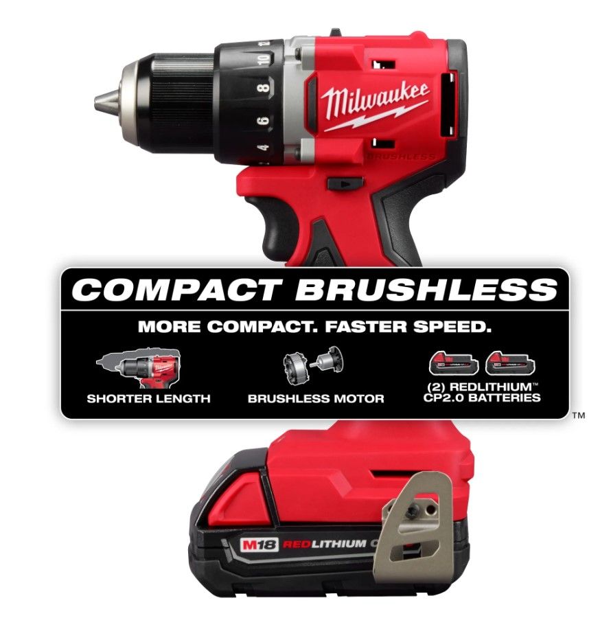 Taladro atornillador 1/2 Pulg 18V 3601-22CT Milwaukee 2