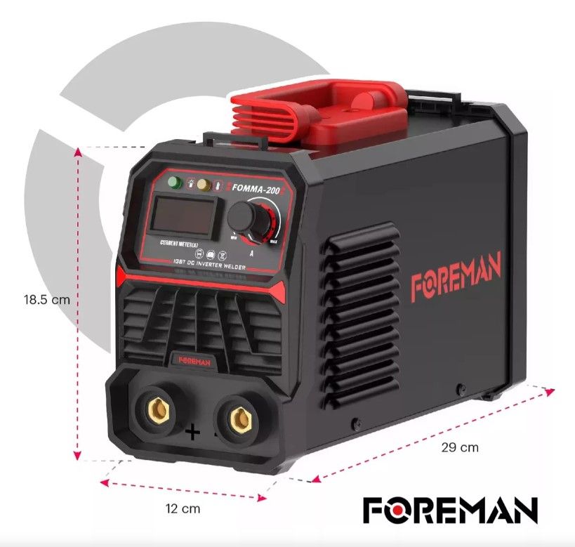 Soldadora inversora 200A FOMMA200 FOREMAN 5