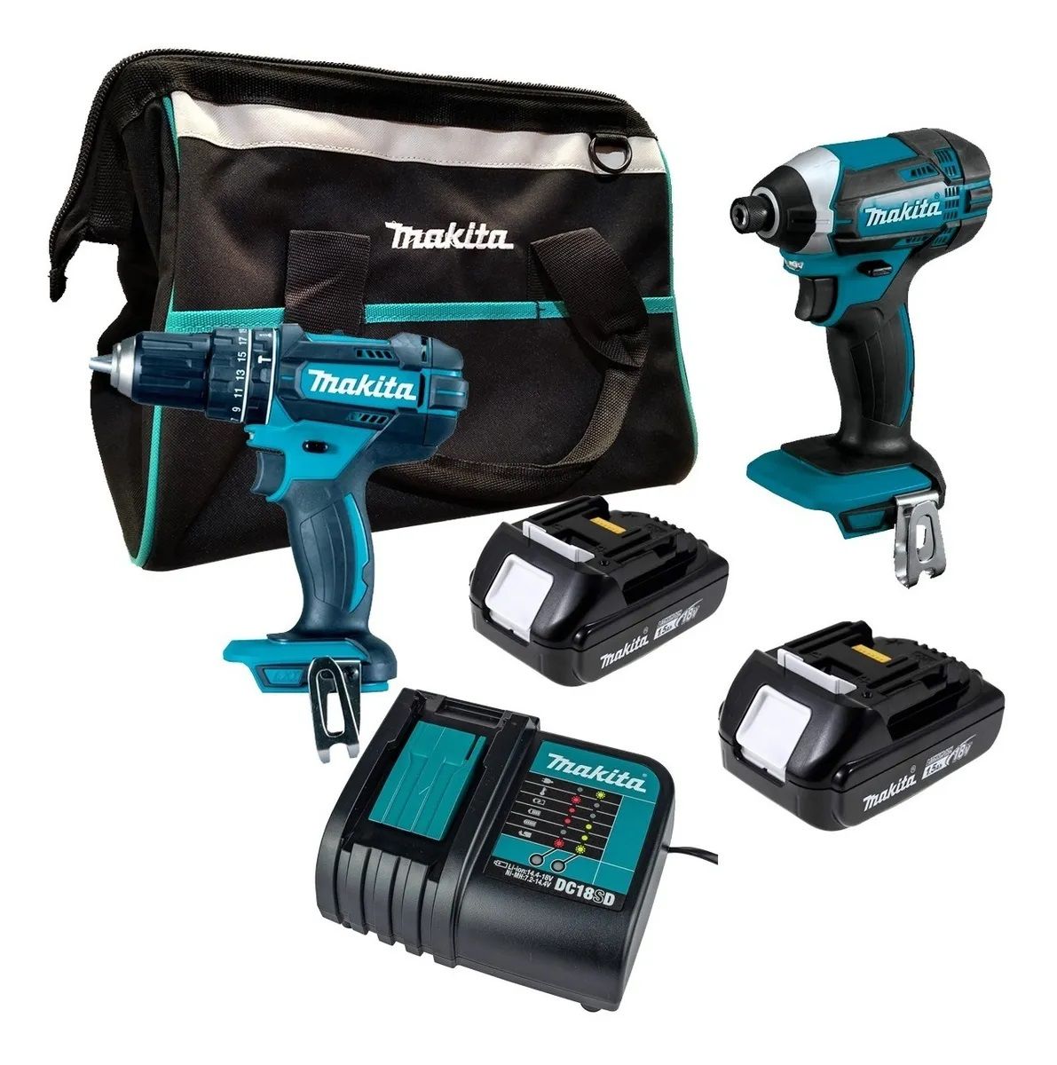 Combo Rotomartillo DHP482 - Atornillador DTD152 DLX2131 Makita