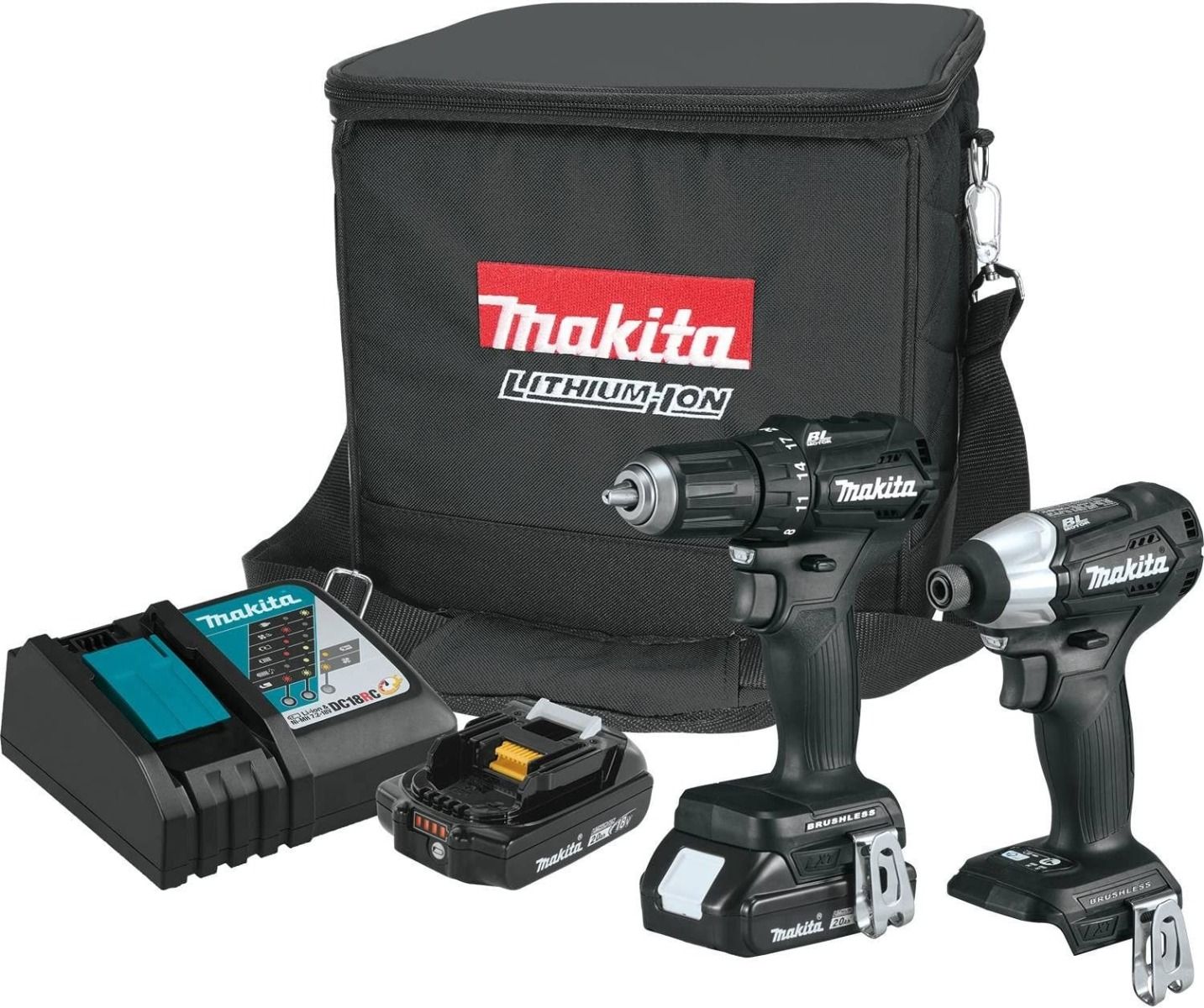 Combo Rotomartillo XFD11 - Llave de impacto XDT15 Inalámbrico 18V CX200RB Makita. 9
