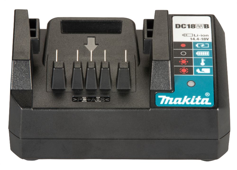 Cargador de baterías ion litio 18V DC18WB Makita 2
