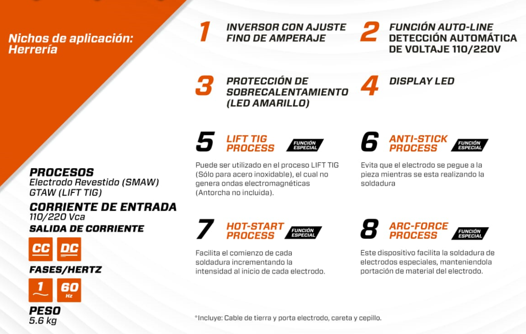 INVERSORA FORCE200 110/220V 2