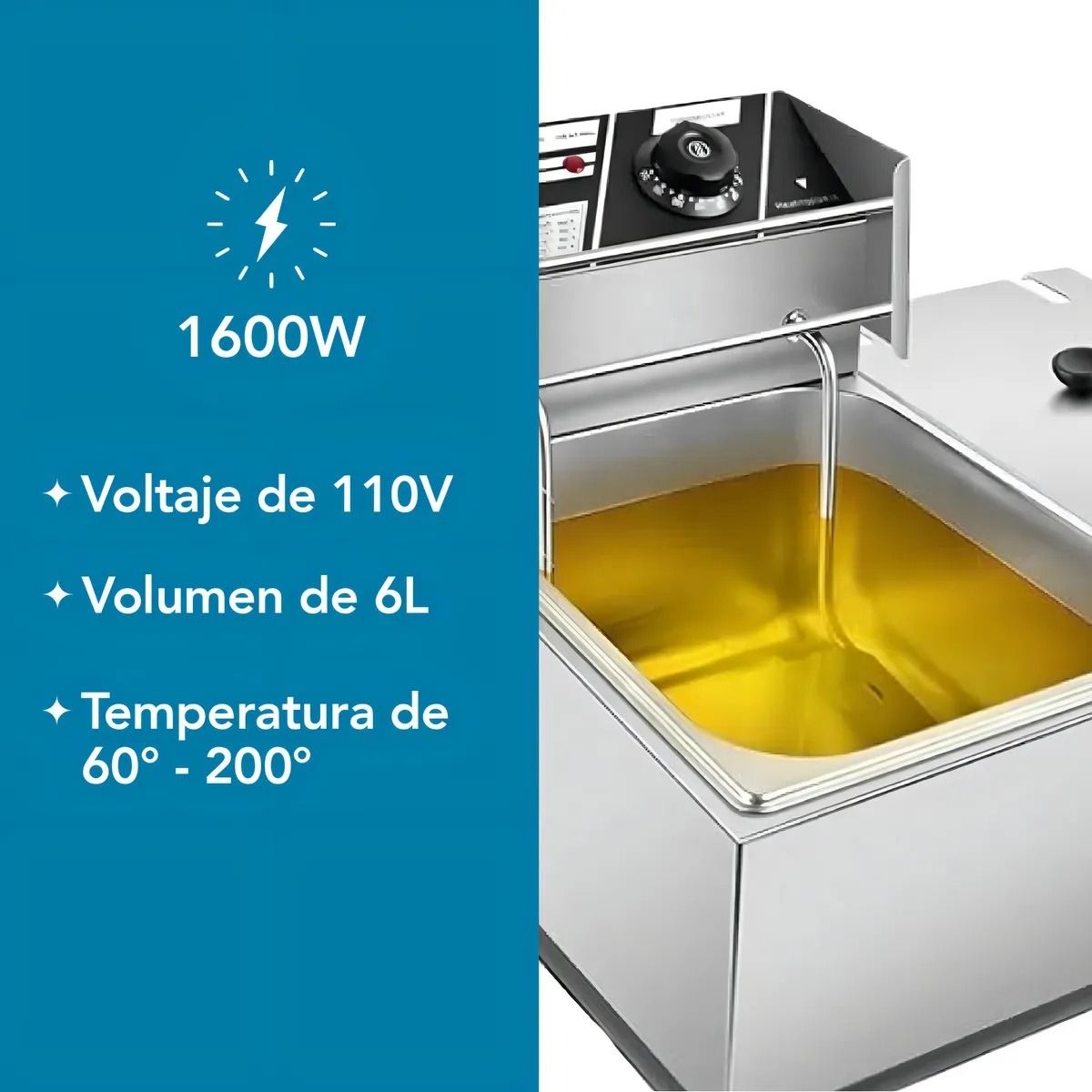 Freidora Aceite Eléctrica 6L SHTFRY01 Shtark 4