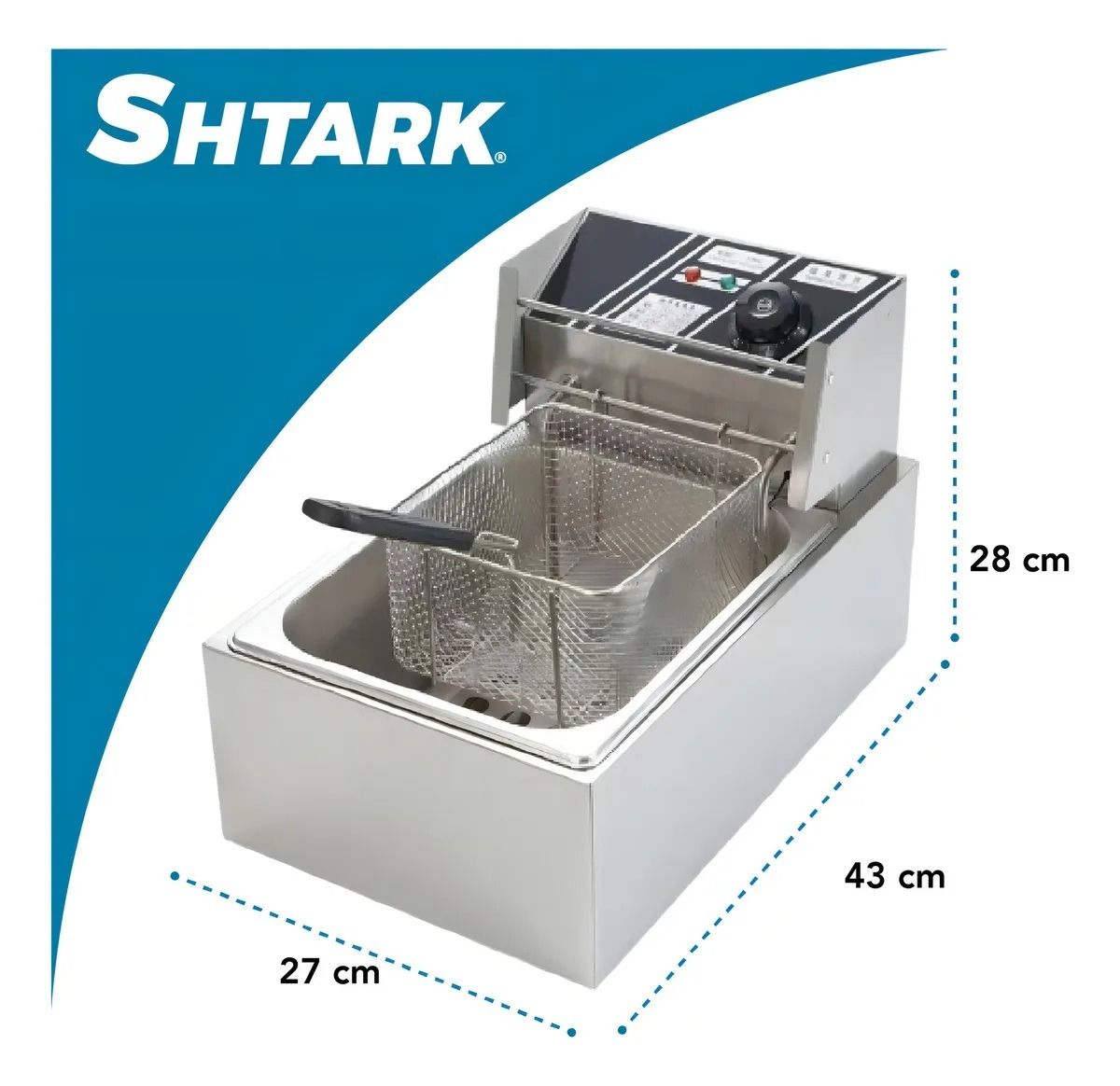 Freidora Aceite Eléctrica 6L SHTFRY01 Shtark 5