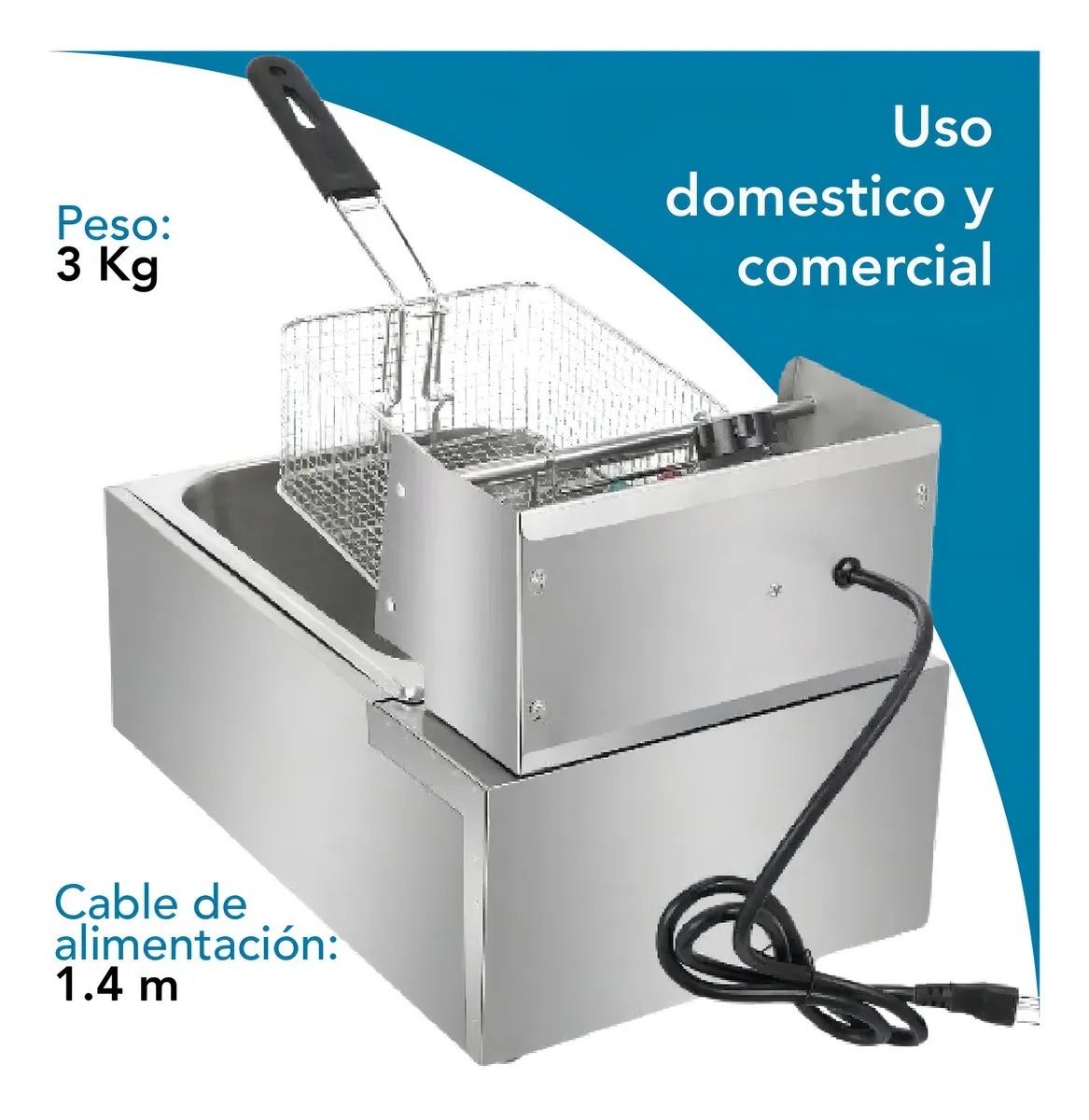 Freidora Aceite Eléctrica 6L SHTFRY01 Shtark 6