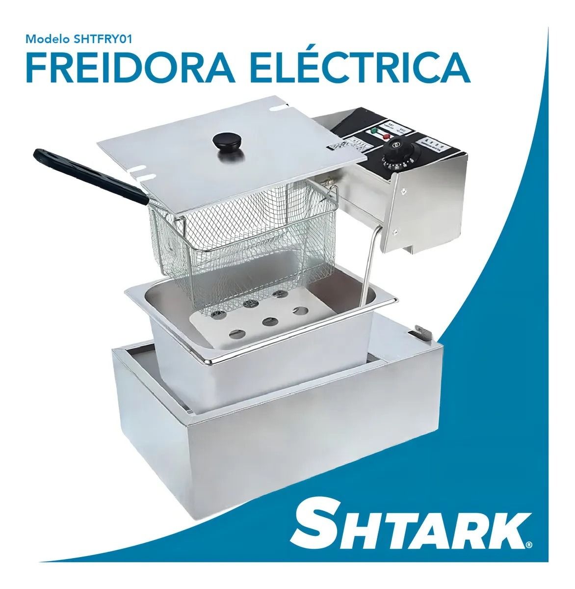 Freidora Aceite Eléctrica 6L SHTFRY01 Shtark 7