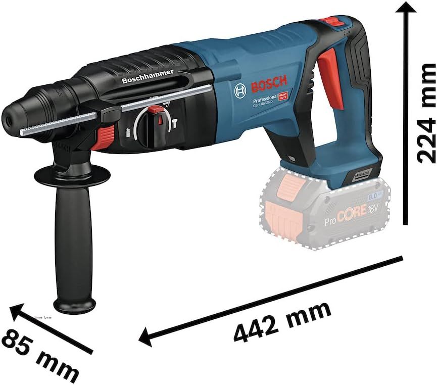 Martillo Perforador SDS Plus GBH 18V-26 D Bosch 4