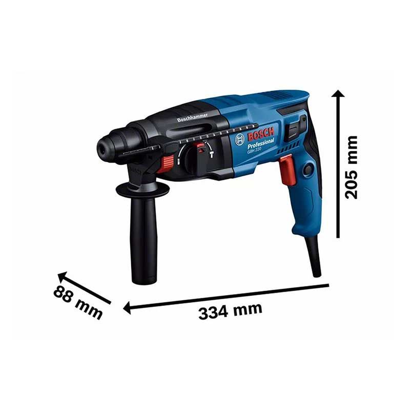 Martillo Perforador Con SDS Plus GBH 220 Bosch 5