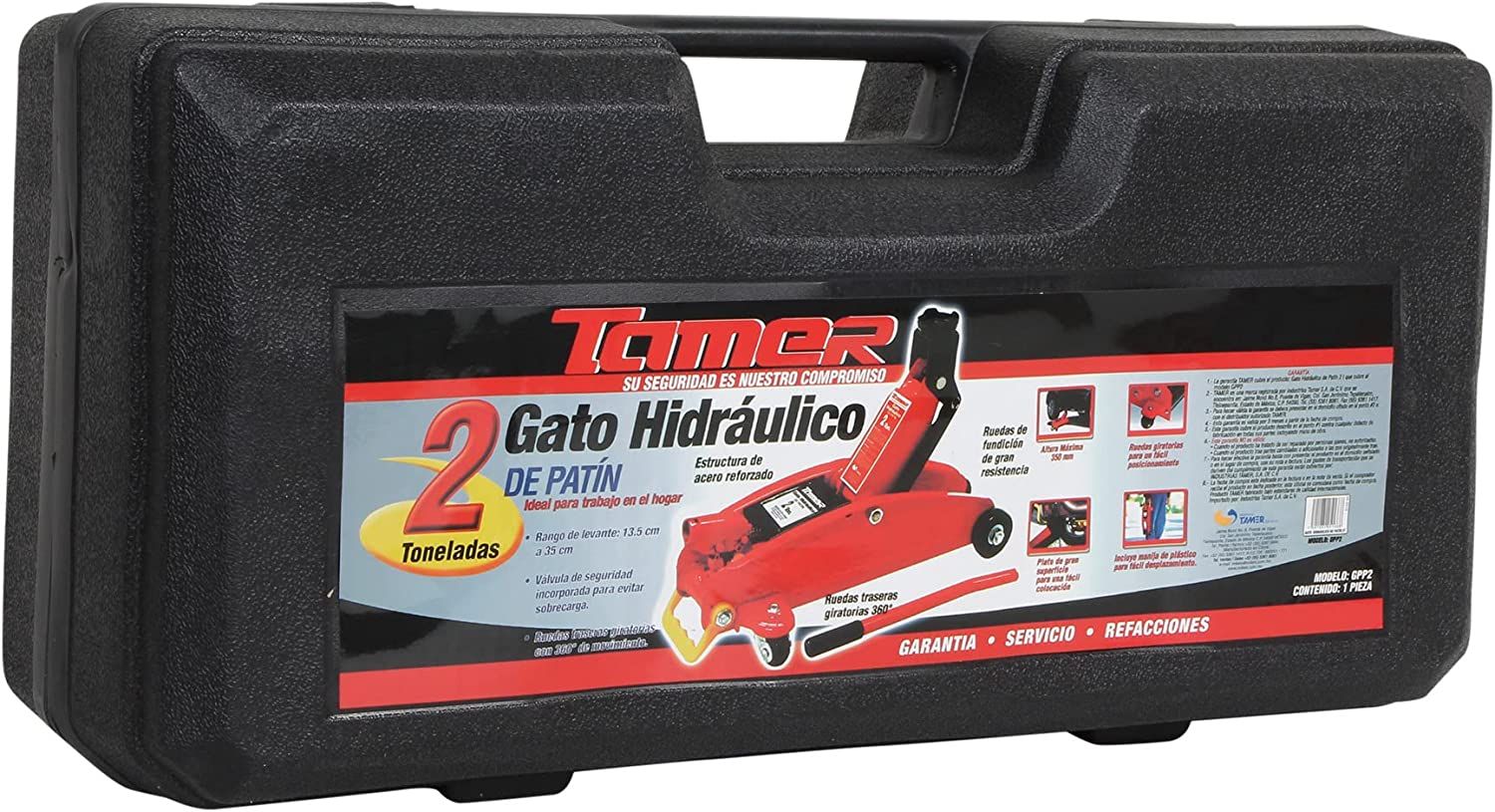 Gato de patín 2 toneladas GP2T Tamer 9